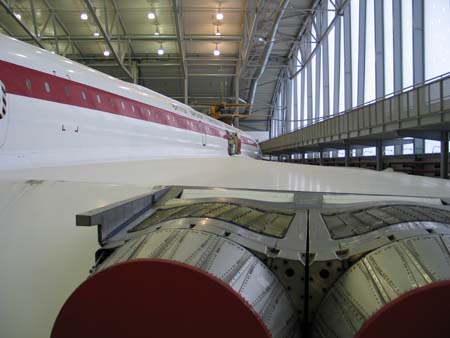 Impressionante vista del Concorde